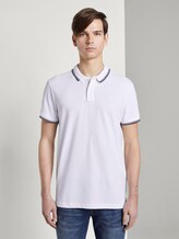 Strukturiertes Poloshirt - Männer - White Strukturiertes Poloshirt - Männer - White - 1 - TOM TAILOR Denim
