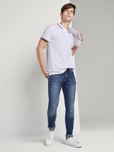 Strukturiertes Poloshirt - Männer - White Strukturiertes Poloshirt - Männer - White - 3 - TOM TAILOR Denim