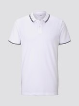 Strukturiertes Poloshirt - Männer - White Strukturiertes Poloshirt - Männer - White - 7 - TOM TAILOR Denim
