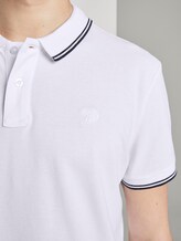 Strukturiertes Poloshirt - Männer - White Strukturiertes Poloshirt - Männer - White - 9 - TOM TAILOR Denim