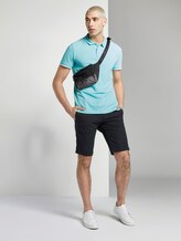Textured polo shirt - Men - soft blue sky Textured polo shirt - Men - soft blue sky - 3 - TOM TAILOR Denim