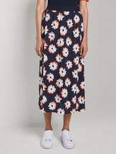 Fließender Rock mit Print - - navy floral design Fließender Rock mit Print - - navy floral design - 1 - Mine to five