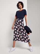 Fließender Rock mit Print - - navy floral design Fließender Rock mit Print - - navy floral design - 3 - Mine to five