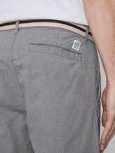 Gemusterte Josh Regular Slim Bermuda-Shorts mit Gürtel - Männer - Grey Melange Gemusterte Josh Regular Slim Bermuda-Shorts mit Gürtel - Männer - Grey Melange - 10 - TOM TAILOR