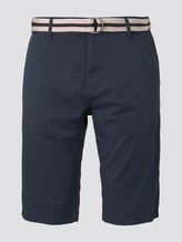 Gemusterte Josh Regular Slim Bermuda-Shorts mit Gürtel - Männer - blue dot minimal design Gemusterte Josh Regular Slim Bermuda-Shorts mit Gürtel - Männer - blue dot minimal design - 7 - TOM TAILOR