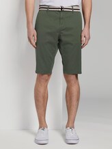 Gemusterte Josh Regular Slim Bermuda-Shorts mit Gürtel - Männer - green rhomb design Gemusterte Josh Regular Slim Bermuda-Shorts mit Gürtel - Männer - green rhomb design - 1 - TOM TAILOR