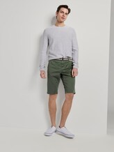 Gemusterte Josh Regular Slim Bermuda-Shorts mit Gürtel - Männer - green rhomb design Gemusterte Josh Regular Slim Bermuda-Shorts mit Gürtel - Männer - green rhomb design - 3 - TOM TAILOR