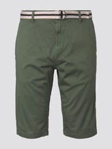 Gemusterte Josh Regular Slim Bermuda-Shorts mit Gürtel - Männer - green rhomb design Gemusterte Josh Regular Slim Bermuda-Shorts mit Gürtel - Männer - green rhomb design - 7 - TOM TAILOR