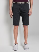 Gemusterte Josh Regular Slim Bermuda-Shorts mit Gürtel - Männer - blue t design Gemusterte Josh Regular Slim Bermuda-Shorts mit Gürtel - Männer - blue t design - 1 - TOM TAILOR