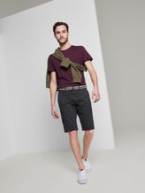 Gemusterte Josh Regular Slim Bermuda-Shorts mit Gürtel - Männer - blue t design Gemusterte Josh Regular Slim Bermuda-Shorts mit Gürtel - Männer - blue t design - 3 - TOM TAILOR