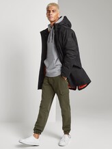 printed hoodie - Men - Light Stone Grey Melange printed hoodie - Men - Light Stone Grey Melange - 3 - TOM TAILOR Denim
