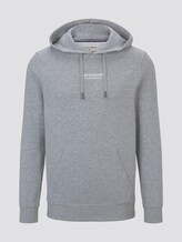 printed hoodie - Men - Light Stone Grey Melange printed hoodie - Men - Light Stone Grey Melange - 7 - TOM TAILOR Denim