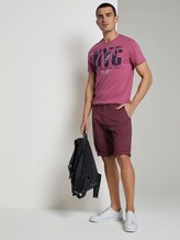Josh Regular Slim Chino-Shorts - Männer - bordeaux red Josh Regular Slim Chino-Shorts - Männer - bordeaux red - 3 - TOM TAILOR