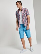 Josh Regular Slim Chino Shorts - Mannen - soft cloud blue Josh Regular Slim Chino Shorts - Mannen - soft cloud blue - 3 - TOM TAILOR