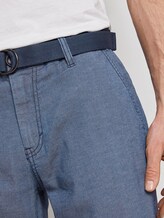 Gemusterte Josh Regular Slim Baumwoll-Shorts mit Gürtel - Männer - indigo zig zag structure Gemusterte Josh Regular Slim Baumwoll-Shorts mit Gürtel - Männer - indigo zig zag structure - 9 - TOM TAILOR