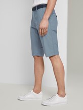 Gemusterte Josh Regular Slim Baumwoll-Shorts mit Gürtel - Männer - light blue tailor design Gemusterte Josh Regular Slim Baumwoll-Shorts mit Gürtel - Männer - light blue tailor design - 11 - TOM TAILOR