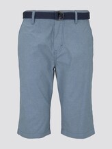 Gemusterte Josh Regular Slim Baumwoll-Shorts mit Gürtel - Männer - light blue tailor design Gemusterte Josh Regular Slim Baumwoll-Shorts mit Gürtel - Männer - light blue tailor design - 7 - TOM TAILOR