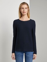 schlichtes Sweatshirt - Frauen - Sky Captain Blue schlichtes Sweatshirt - Frauen - Sky Captain Blue - 1 - TOM TAILOR