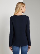 schlichtes Sweatshirt - Frauen - Sky Captain Blue schlichtes Sweatshirt - Frauen - Sky Captain Blue - 2 - TOM TAILOR