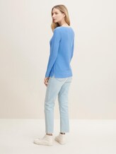 Strickpullover mit Rundhalsausschnitt - Frauen - Soft Charming Blue Strickpullover mit Rundhalsausschnitt - Frauen - Soft Charming Blue - 2 - TOM TAILOR