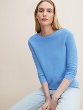 Strickpullover mit Rundhalsausschnitt - Frauen - Soft Charming Blue Strickpullover mit Rundhalsausschnitt - Frauen - Soft Charming Blue - 5 - TOM TAILOR