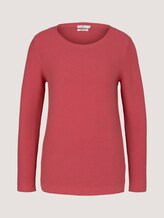 Strickpullover mit Rundhalsausschnitt - Frauen - cozy pink Strickpullover mit Rundhalsausschnitt - Frauen - cozy pink - 7 - TOM TAILOR