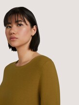 Strickpullover mit Rundhalsausschnitt - Frauen - khaki olive Strickpullover mit Rundhalsausschnitt - Frauen - khaki olive - 9 - TOM TAILOR