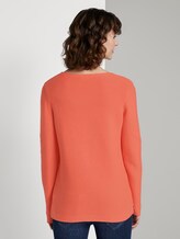 schlichtes Sweatshirt - Frauen - Fusion Coral schlichtes Sweatshirt - Frauen - Fusion Coral - 2 - TOM TAILOR
