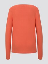 schlichtes Sweatshirt - Frauen - Fusion Coral schlichtes Sweatshirt - Frauen - Fusion Coral - 8 - TOM TAILOR