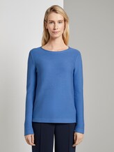 schlichtes Sweatshirt - Frauen - sea blue schlichtes Sweatshirt - Frauen - sea blue - 1 - TOM TAILOR