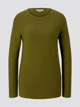 Strickpullover mit Rundhalsausschnitt - Frauen - wood green Strickpullover mit Rundhalsausschnitt - Frauen - wood green - 7 - TOM TAILOR