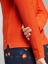 Strickpullover mit Rundhalsausschnitt - Frauen - knockout orange Strickpullover mit Rundhalsausschnitt - Frauen - knockout orange - 9 - TOM TAILOR