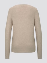schlichtes Sweatshirt - Frauen - desert sand melange schlichtes Sweatshirt - Frauen - desert sand melange - 8 - TOM TAILOR