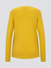 Strickpullover mit Rundhalsausschnitt - Frauen - jasmine yellow Strickpullover mit Rundhalsausschnitt - Frauen - jasmine yellow - 8 - TOM TAILOR