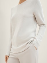 Strickpullover mit Bio-Baumwolle - Frauen - dusty alabaster melange Strickpullover mit Bio-Baumwolle - Frauen - dusty alabaster melange - 3 - TOM TAILOR