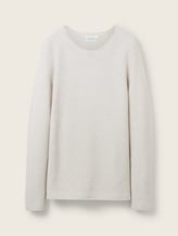 Strickpullover mit Bio-Baumwolle - Frauen - dusty alabaster melange Strickpullover mit Bio-Baumwolle - Frauen - dusty alabaster melange - 7 - TOM TAILOR