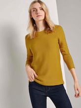 Strickpullover mit Rundhalsausschnitt - Frauen - california sand yellow Strickpullover mit Rundhalsausschnitt - Frauen - california sand yellow - 5 - TOM TAILOR