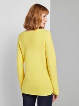 Strickpullover mit Rundhalsausschnitt - Frauen - smooth yellow Strickpullover mit Rundhalsausschnitt - Frauen - smooth yellow - 2 - TOM TAILOR