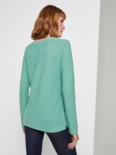 Strickpullover mit Rundhalsausschnitt - Frauen - soft leaf green Strickpullover mit Rundhalsausschnitt - Frauen - soft leaf green - 2 - TOM TAILOR