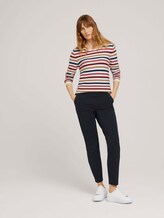 simple sweatshirt - Women - multicolor ottoman stripe simple sweatshirt - Women - multicolor ottoman stripe - 3 - TOM TAILOR