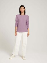 Strickpullover mit Rundhalsausschnitt - Frauen - iris flower Strickpullover mit Rundhalsausschnitt - Frauen - iris flower - 3 - TOM TAILOR