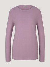 Strickpullover mit Rundhalsausschnitt - Frauen - iris flower Strickpullover mit Rundhalsausschnitt - Frauen - iris flower - 7 - TOM TAILOR