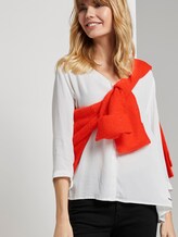 Blusenshirt mit Knopfleiste - Frauen - Off White Blusenshirt mit Knopfleiste - Frauen - Off White - 5 - TOM TAILOR Denim