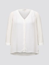 Blusenshirt mit Knopfleiste - Frauen - Off White Blusenshirt mit Knopfleiste - Frauen - Off White - 7 - TOM TAILOR Denim