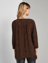 Blusenshirt mit Knopfleiste - Frauen - black leo print Blusenshirt mit Knopfleiste - Frauen - black leo print - 2 - TOM TAILOR Denim