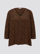 Blusenshirt mit Knopfleiste - Frauen - black leo print Blusenshirt mit Knopfleiste - Frauen - black leo print - 7 - TOM TAILOR Denim