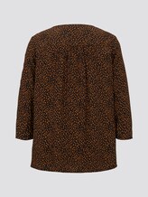 Blusenshirt mit Knopfleiste - Frauen - black leo print Blusenshirt mit Knopfleiste - Frauen - black leo print - 8 - TOM TAILOR Denim