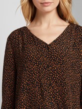 Blusenshirt mit Knopfleiste - Frauen - black leo print Blusenshirt mit Knopfleiste - Frauen - black leo print - 9 - TOM TAILOR Denim