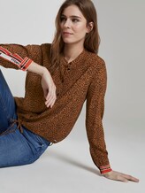 sportliche Bluse mit Leo-Print - Frauen - brown leo print sportliche Bluse mit Leo-Print - Frauen - brown leo print - 5 - TOM TAILOR Denim