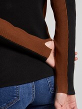 Lange mouwen shirt met geribde structuur - Vrouwen - Deep Black Lange mouwen shirt met geribde structuur - Vrouwen - Deep Black - 9 - TOM TAILOR Denim